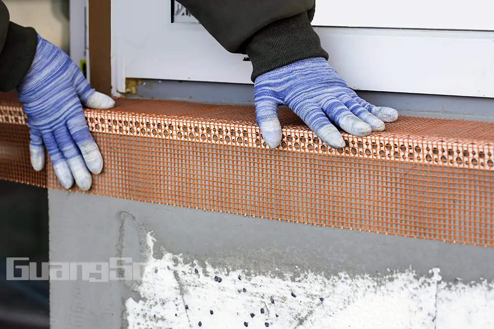 PVC corner bead with fiberglass mesh Corner bead with Fibreglass Mesh