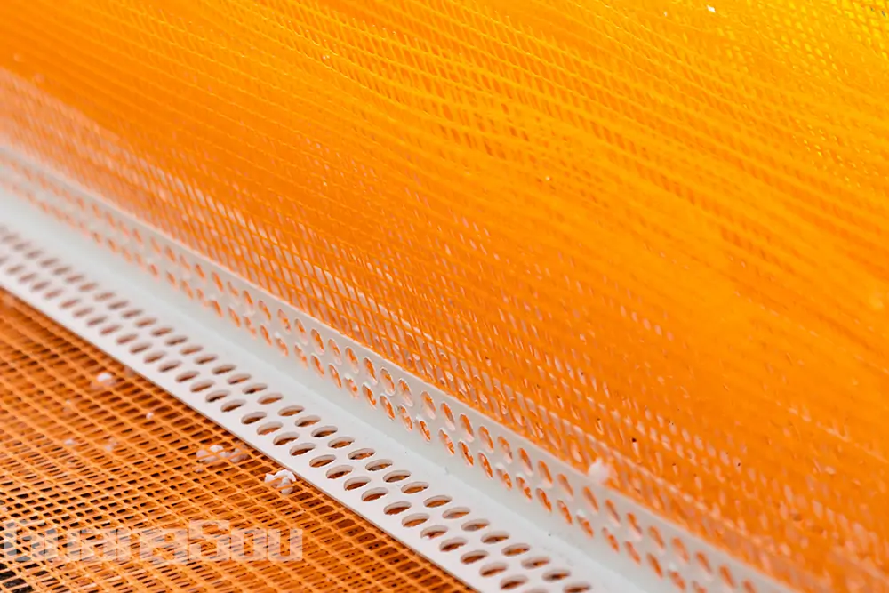 PVC corner bead with fiberglass mesh PVC corner bead with fiberglass mesh
