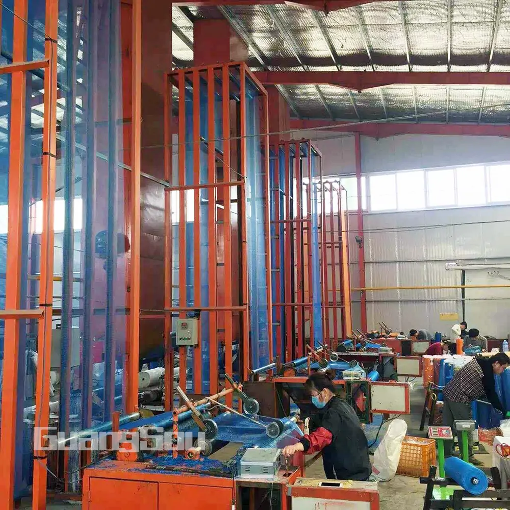 Fiberglass mesh coating machine